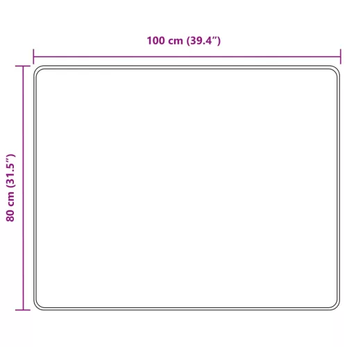  Szőnyeg futó MARSA Fekete 80 x 100 cm Poliészter és PVC