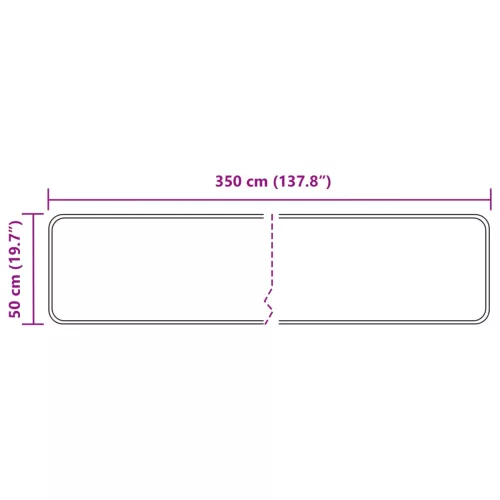  Szőnyeg futó MARSA Szürke 50 x 350 cm Poliészter és PVC