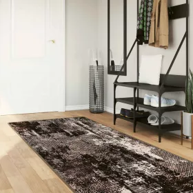  Szőnyeg futó MARSA Fekete 80 x 350 cm Poliészter és PVC