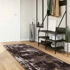    Szőnyeg futó MARSA Fekete 100 x 400 cm Poliészter és PVC