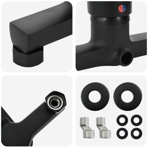  Zuhany Keverő Csap Fekete G 1 / 2 hüvelyk Bronz