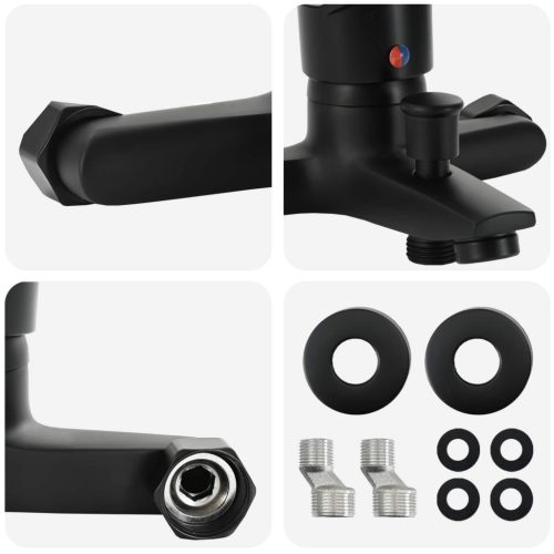  Zuhany Keverő Csap Fekete G 1 / 2 hüvelyk