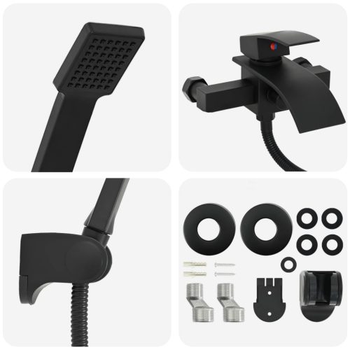  Zuhanyfej Készlet Fekete G 1 / 2 hüvelyk