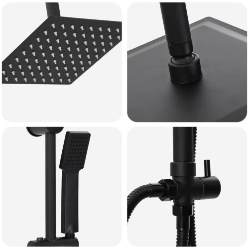  Zuhanyrendszer Fekete 45 x 20 x 96 cm Sárgaréz, Sus201 és ABS