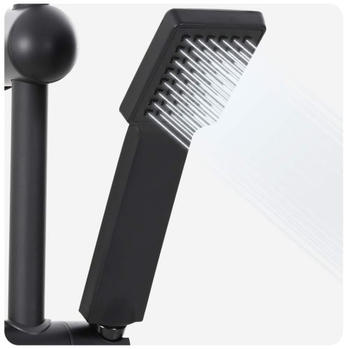  Zuhanyrendszer Fekete 45 x 20 x 96 cm Sárgaréz, Sus201 és ABS