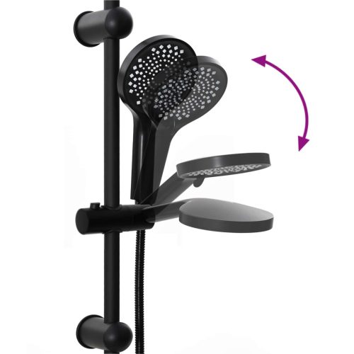  Zuhanyrendszer Fekete 45 x 20 x 96 cm Sárgaréz, Sus201 és ABS