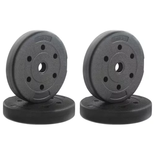 Súlytányérok 4 pcs Fekete Ø 21 x 3.8 cm