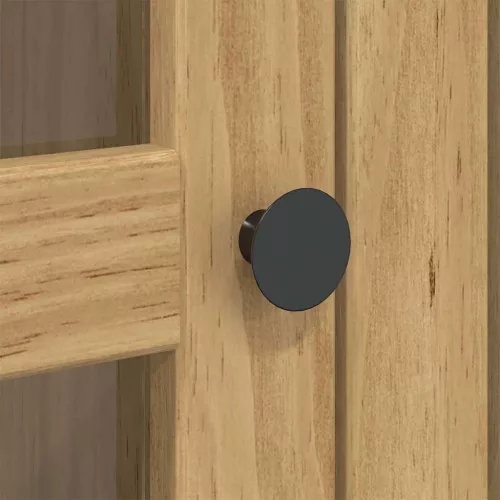  Üvegajtós tároló BODO Méz barna 115,5 x 38,5 x 117,7 cm