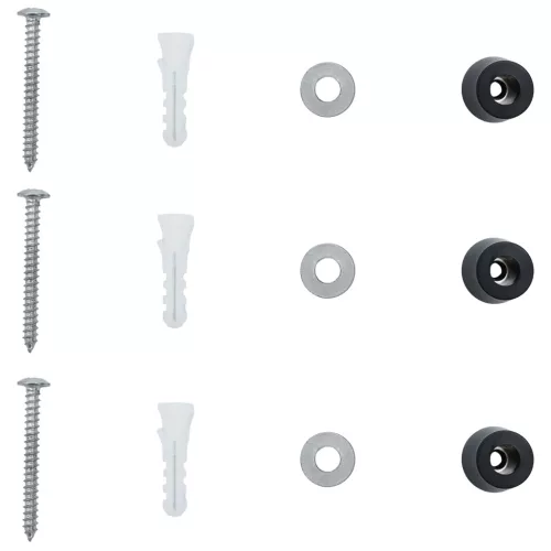  Fali Postafiók ajtóval Fekete 29 x 13 x 41 cm Öntött alumínium
