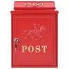  Fali Postafiók tárolóval Piros 29 x 13 x 41 cm Öntött alumínium