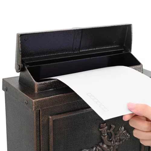  Fali Postafiók tárolóval Bronz 29 x 13 x 41 cm Öntött alumínium