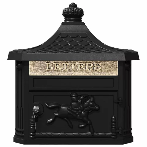  Fali Postafiók Fekete 40.5 x 15.5 x 44 cm Öntött alumínium