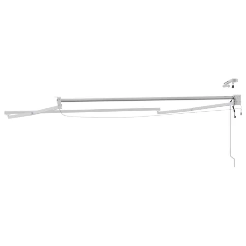  Elektromos kihúzható napellenző keret Fehér 3 x 2,5 m Alumínium