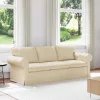  Kanapé Krém 215 x 82 x 80 cm Fém