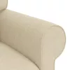  Kanapé Krém 215 x 82 x 80 cm Fém