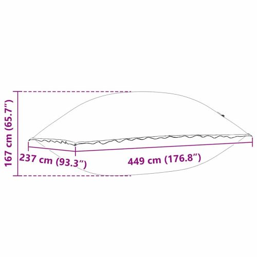  Medencés Párna Kék 400 x 200 x 140 cm PVC