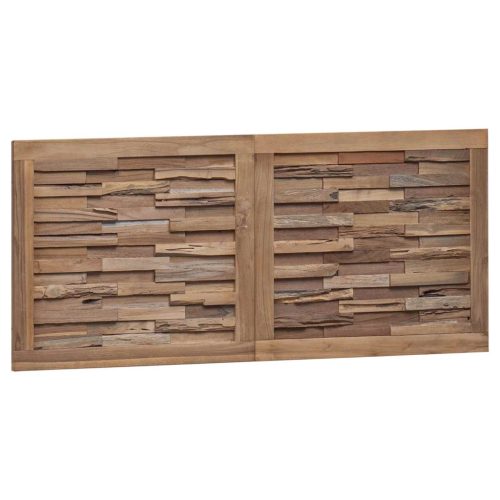  Fejtámla Falra szerelhető Természetes 120 cm Tömör Teakfa