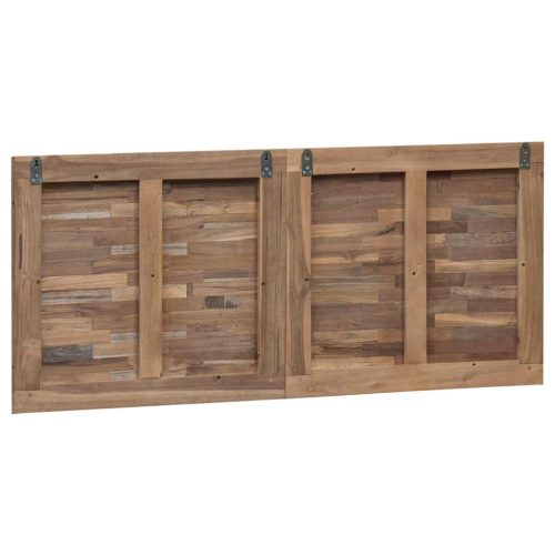  Fejtámla Falra szerelhető Természetes 120 cm Tömör Teakfa