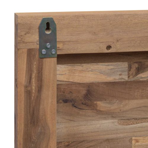  Fejtámla Falra szerelhető Természetes 120 cm Tömör Teakfa