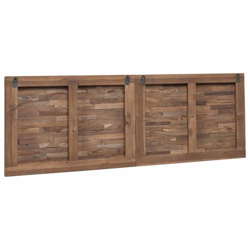  Fejtámla Falra szerelhető Természetes 140 cm Tömör Teakfa