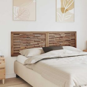    Fejtámla Falra szerelhető Természetes 180 cm Tömör Teakfa