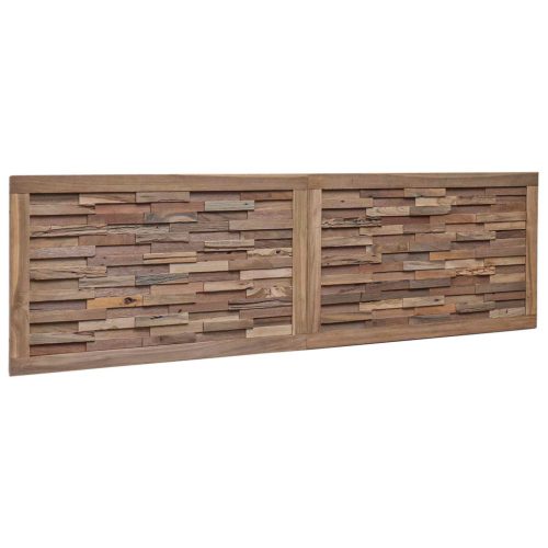  Fejtámla Falra szerelhető Természetes 180 cm Tömör Teakfa