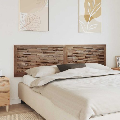  Fejtámla Falra szerelhető Természetes 200 cm Tömör Teakfa