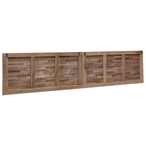  Fejtámla Falra szerelhető Természetes 200 cm Tömör Teakfa