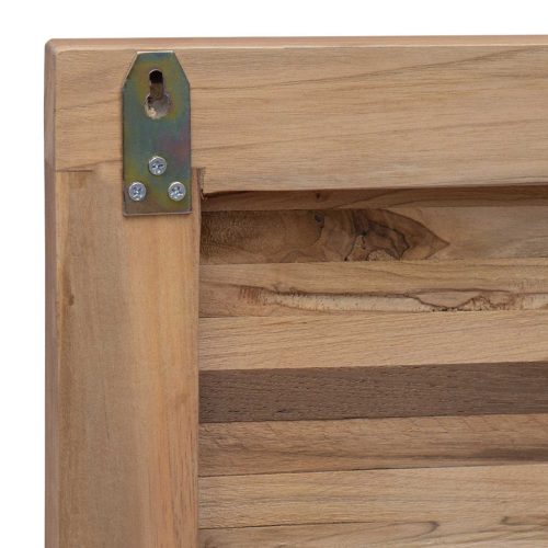  Fejtámla Falra szerelhető Természetes 100 cm Tömör Teakfa