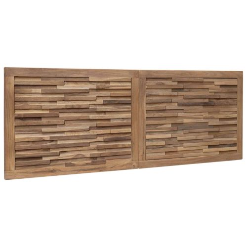  Fejtámla Falra szerelhető Természetes 140 cm Tömör Teakfa