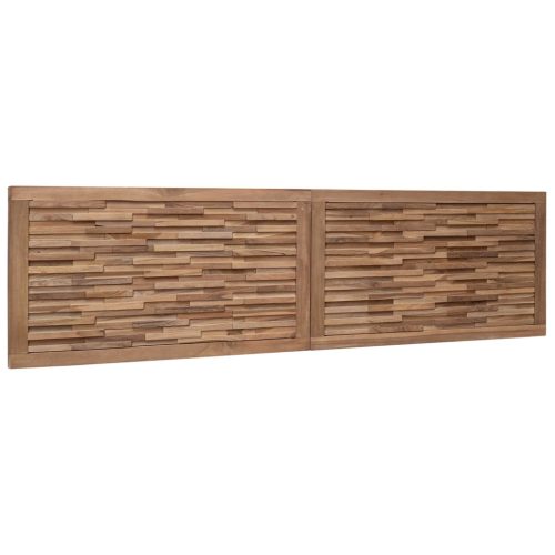  Fejtámla Falra szerelhető Természetes 160 cm Tömör Teakfa