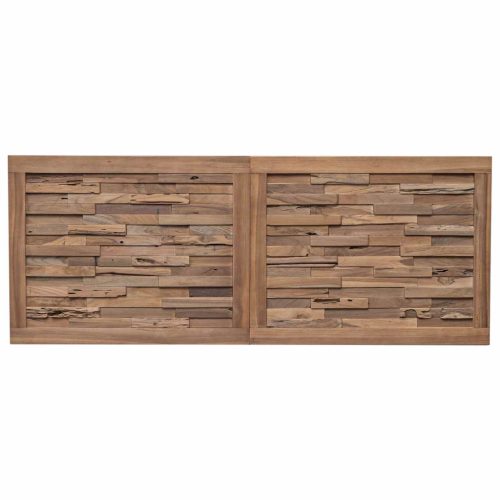  Fejtámla Falra szerelhető Természetes 160 cm Tömör Teakfa