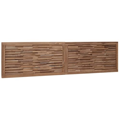  Fejtámla Falra szerelhető Természetes 180 cm Tömör Teakfa