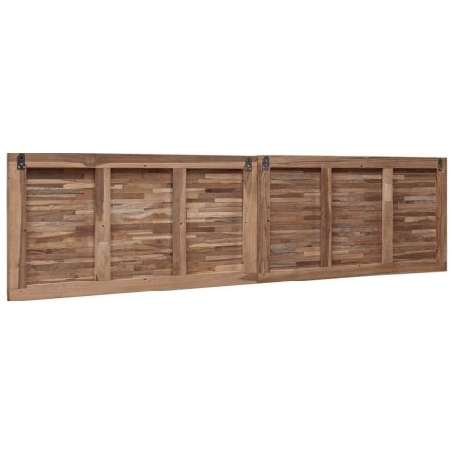  Fejtámla Falra szerelhető Természetes 180 cm Tömör Teakfa