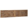  Fejtámla Falra szerelhető Természetes 200 cm Tömör Teakfa