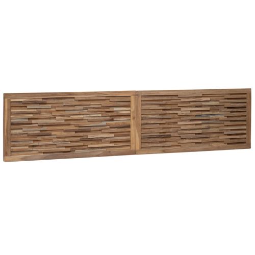  Fejtámla Falra szerelhető Természetes 200 cm Tömör Teakfa