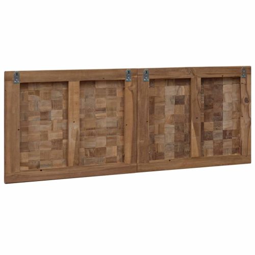  Fejtámla Falra szerelhető Természetes 120 cm Tömör Teakfa