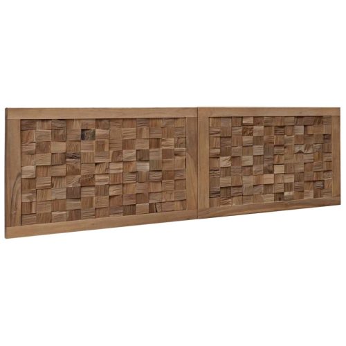  Fejtámla Falra szerelhető Természetes 140 cm Tömör Teakfa