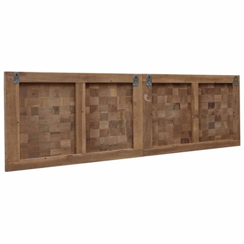  Fejtámla Falra szerelhető Természetes 140 cm Tömör Teakfa