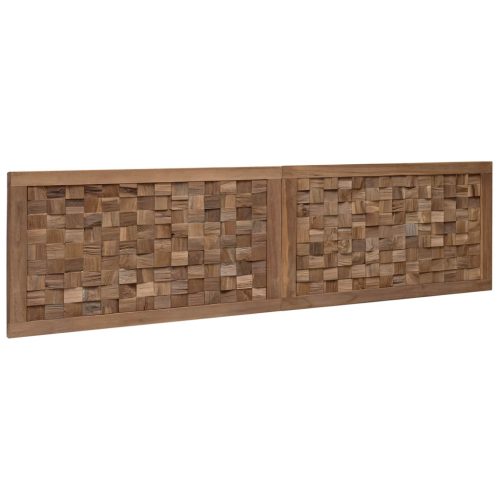  Fejtámla Falra szerelhető Természetes 160 cm Tömör Teakfa