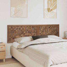    Fejtámla Falra szerelhető Természetes 200 cm Tömör Teakfa