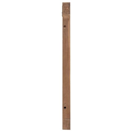  Fejtámla Falra szerelhető Természetes 120 cm Tömör Teakfa