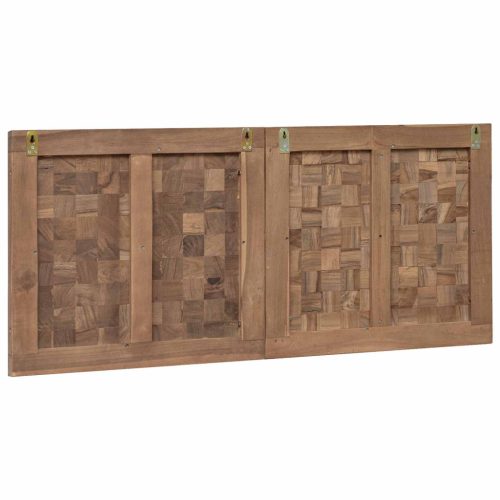  Fejtámla Falra szerelhető Természetes 120 cm Tömör Teakfa