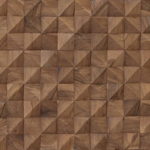  Fejtámla Falra szerelhető Természetes 120 cm Tömör Teakfa