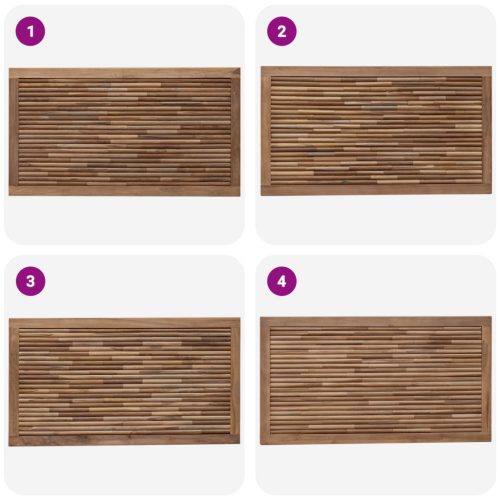  Fejtámla Falra szerelhető Természetes 100 cm Tömör Teakfa