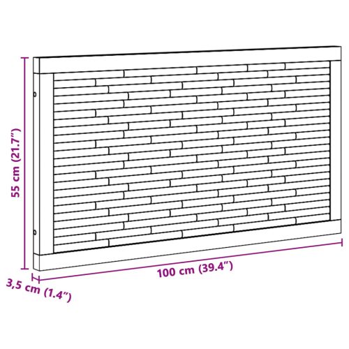 Fejtámla Falra szerelhető Természetes 100 cm Tömör Teakfa