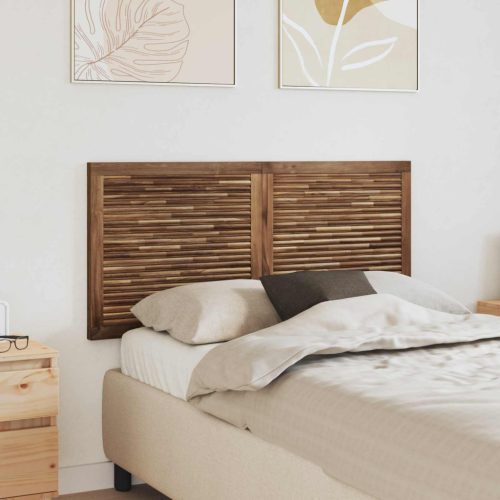  Fejtámla Falra szerelhető Természetes 120 cm Tömör Teakfa