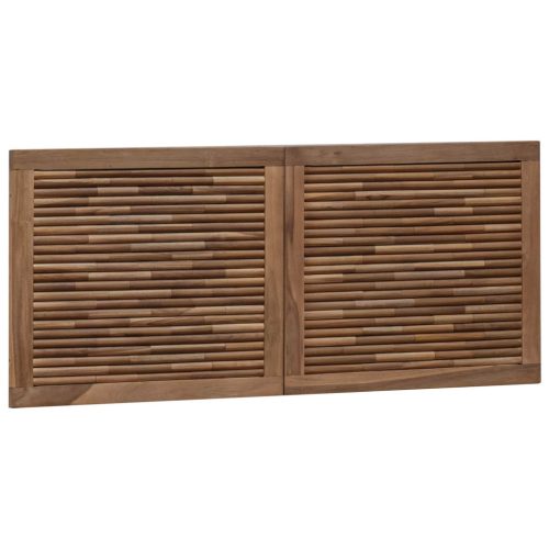  Fejtámla Falra szerelhető Természetes 120 cm Tömör Teakfa