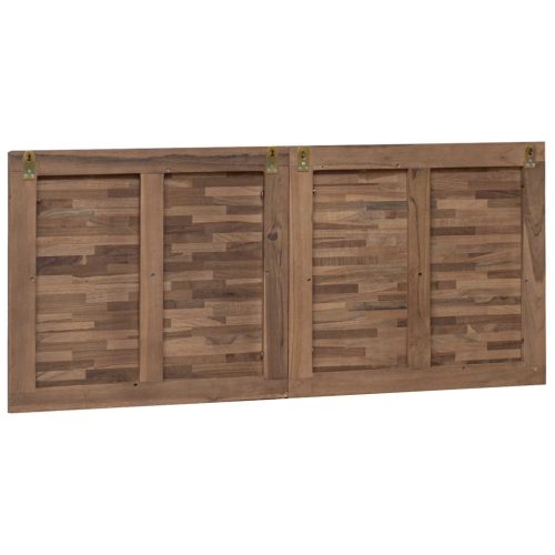  Fejtámla Falra szerelhető Természetes 120 cm Tömör Teakfa