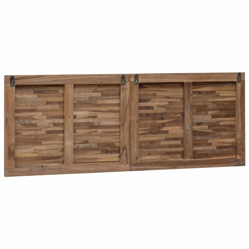  Fejtámla Falra szerelhető Természetes 140 cm Tömör Teakfa